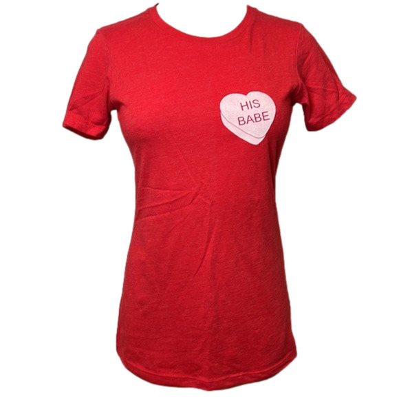 Women’s Hubs and Hers “His Babe” Short Sleeve tshirt - Picture 1 of 9